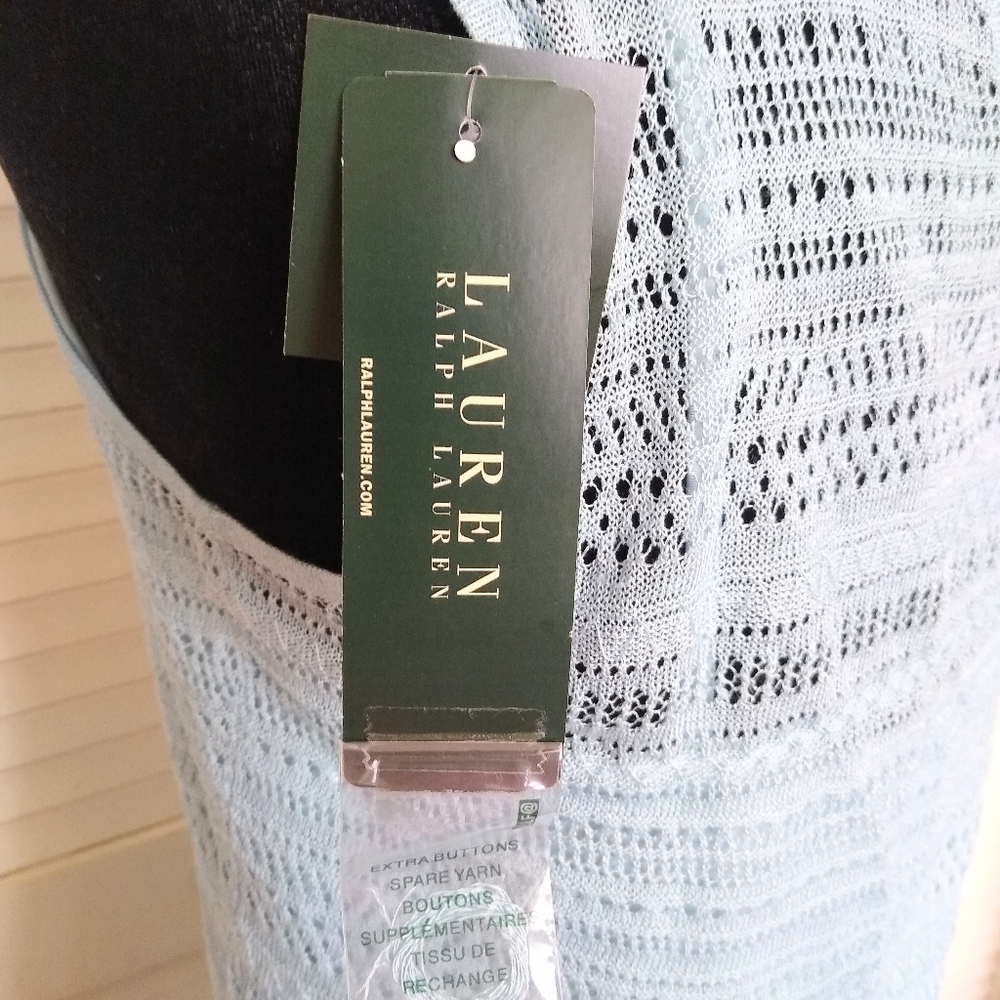 NWT Ralph Lauren Willow Blue Sleeveless Knit Midi Dress Size M MSRP $219 - Picture 9 of 12